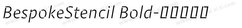 BespokeStencil Bold字体转换